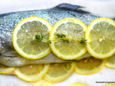 Whole Baked Trout with Herb Salsa