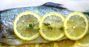 Whole Baked Trout with Herb Salsa