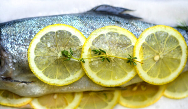Whole Baked Trout with Herb Salsa