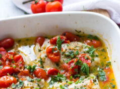Cod with Tomato And Herb Butter