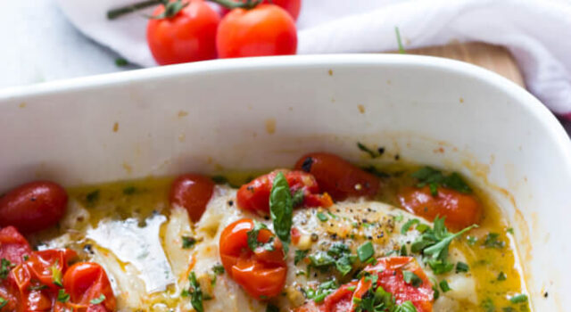 Cod with Tomato And Herb Butter